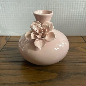 Pink ceramic vase